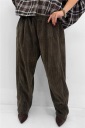 pantalone effetto velluto a costa velvet